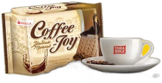 Coffee Joy biscuits with cup