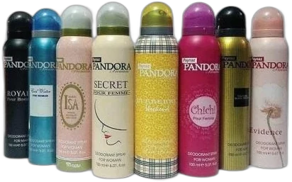 Pandora cosmetics spray range